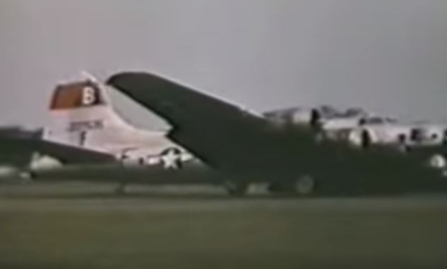 B-17 One-Wheel Landing